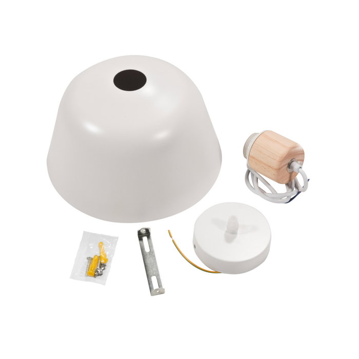 Jiayuguan Lampe à Suspension Nordique en Acier et Bois
