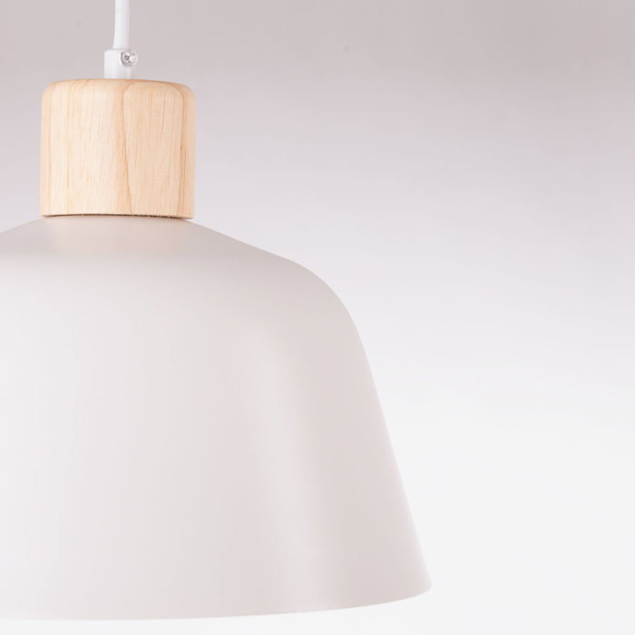 Jiayuguan Lampe à Suspension Nordique en Acier et Bois