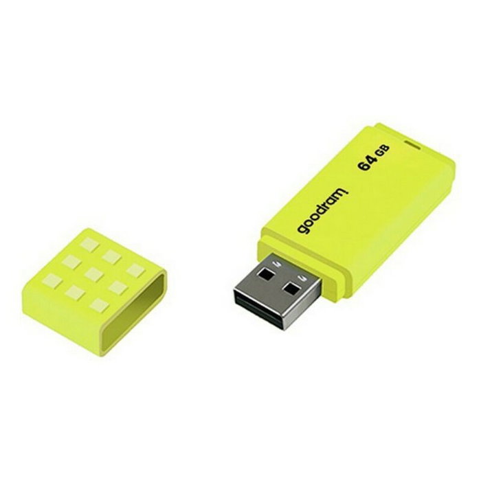 Pendrive GoodRam UME2 USB 2.0 20 Mb/s Jaune 8 GB Pendrive GoodRam UME2 USB 2.0 20 Mb/s Jaune 8 GB