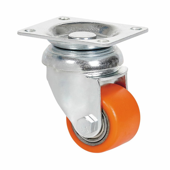 Ruedas Alex Roue Rotative Orange Métal Ø 3,5 cm 100 kg Ruedas Alex Roue Rotative Orange Métal Ø 3,5 cm 100 kg