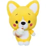 GIPSY TOYS Little Corgi Cuties - Peluche Kawaii Bubble Tea - Corgi 30 cm - Polyester Doux