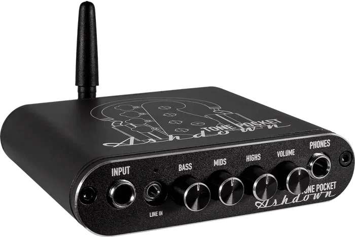 ASHDOWN Tone Pocket Préamplificateur Casque / Interface Audio avec Bluetooth - Noir