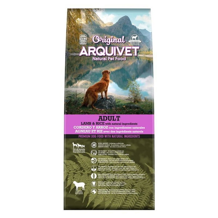 Nourriture Arquivet Original Adult Lamb with rice Adulte Agneau Riz 12 kg 12,7 KG Nourriture Arquivet Original Adult Lamb with rice Adulte Agneau Riz 12 kg 12,7 KG
