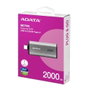 Adata SC750 Disque Dur Externe SSD 2TB USB 3.2 Gen2 Gris