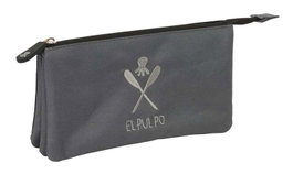 Safta Portatodo Triple El Pulpo Carbon 22x12x3cm