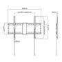 GEMBIRD WM-80F-01 Support mural pour écrans 37-80 pouces