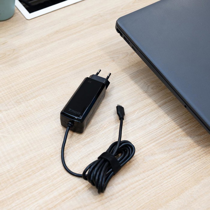 Tooq TQLC Chargeur mural USB-C GaN 45W Power Delivery, Noir, 1,8 m Tooq TQLC Chargeur mural USB-C GaN 45W Power Delivery, Noir, 1,8 m