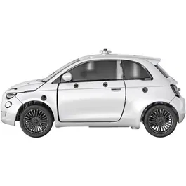 Clementoni Science & Jeu Construction - Coffret maquette Fiat 500 électrique avec moteur, batterie lithium, direction et différentiel - Application mobile incluse