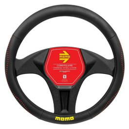Momo Housse de Volant 018 STREET Noir/Rouge PU (36,5-37,9 cm) Small