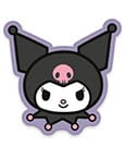 Sanrio oreiller Kuromi Face 36 cm Sanrio oreiller Kuromi Face 36 cm