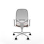 PIQUERAS Y CRESPO Chaise de bureau Cilanco Synchro Marron et Blanc