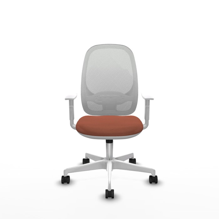 PIQUERAS Y CRESPO Chaise de bureau Cilanco Synchro Marron et Blanc PIQUERAS Y CRESPO Chaise de bureau Cilanco Synchro Marron et Blanc