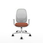 PIQUERAS Y CRESPO Chaise de bureau Cilanco Synchro Marron et Blanc
