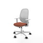 PIQUERAS Y CRESPO Chaise de bureau Cilanco Synchro Marron et Blanc
