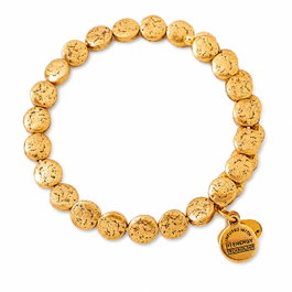 Alex And Ani Bracelet à pièces finition vieillie dorée