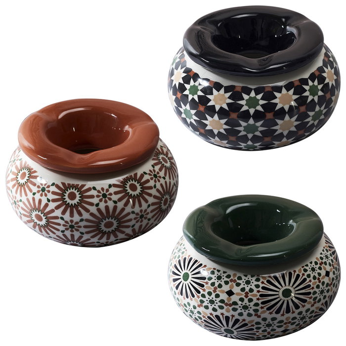 Home Deco Factory Cendrier Eau D.10 cm Marocain Mirage