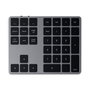 Satechi Clavier numérique Bluetooth étendu avec pavé numérique, flèches de navigation, touches de raccourci MacOS et recharge USB-C - Gris sidéral