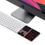 Satechi Clavier numérique Bluetooth étendu avec pavé numérique, flèches de navigation, touches de raccourci MacOS et recharge USB-C - Gris sidéral