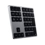 Satechi Clavier numérique Bluetooth étendu avec pavé numérique, flèches de navigation, touches de raccourci MacOS et recharge USB-C - Gris sidéral
