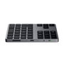 Satechi Clavier numérique Bluetooth étendu avec pavé numérique, flèches de navigation, touches de raccourci MacOS et recharge USB-C - Gris sidéral