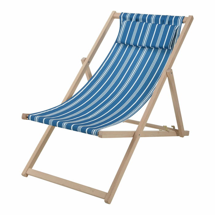 Chaise Pliante avec Repose-Tête Bois Tissu 97 x 56 x 85 cm Chaise Pliante avec Repose-Tête Bois Tissu 97 x 56 x 85 cm