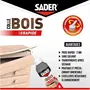 Sader - Colle à bois à prise rapide 2 min - Pour tous types de bois intérieur - Transparente après séchage - Biberon 250 g