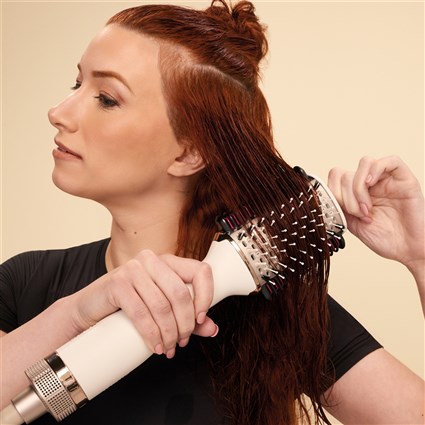 Shark HT202EU Cepillo de Aire Caliente 2 en 1 avec Peigne Céramique pour Lissage et Volume - Technologie ThermaPath - Anti-Frisottis