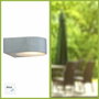 Brilliant TYLER Applique extérieure titane métal/verre E27 1x60W