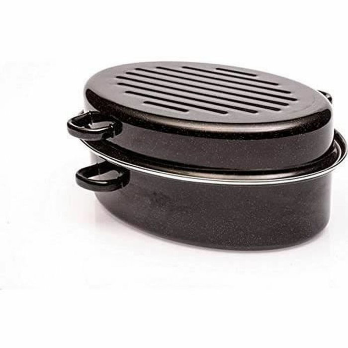 Baumalu Cocotte roaster 42 cm avec couvercle Noir 11 L Baumalu Cocotte roaster 42 cm avec couvercle Noir 11 L