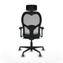 Piqueras y Crespo Chaise de Bureau Jorquera 3D036G2 Vert émeraude