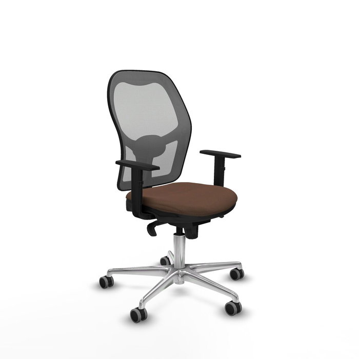 Piqueras y Crespo 1D086G0 Chaise de Bureau Gris et Brun foncé Piqueras y Crespo 1D086G0 Chaise de Bureau Gris et Brun foncé
