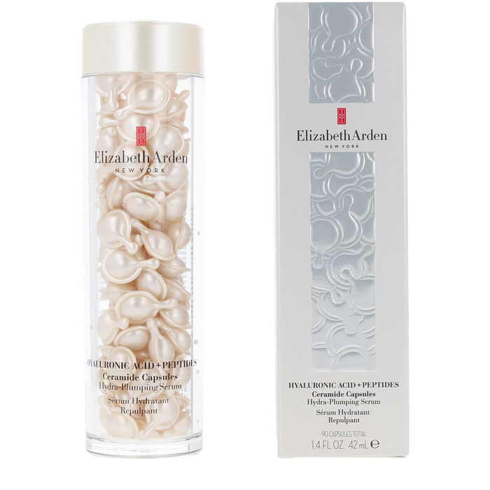 Elizabeth Arden Sérum Acide Hyaluronique Céramides - 90 Capsules pour Hydratation et Fermeté de la Peau