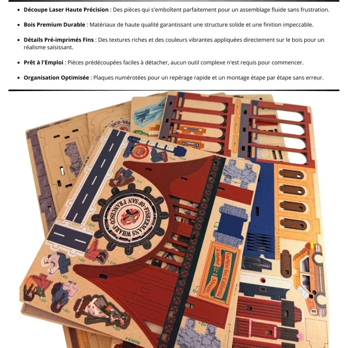 Nookland Book Nook Kit DIY à Construire - Maquette 3D Serre Livre Rue de New York - 22 x 14 x 14 cm avec Taxi et Statue de la Liberté