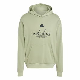 Sweat à capuche homme Adidas Brand Love French Terry Hoodie Vert Vert clair