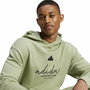 Sweat à capuche homme Adidas Brand Love French Terry Hoodie Vert Vert clair