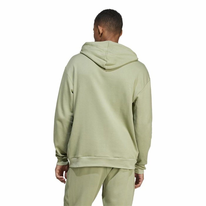Sweat à capuche homme Adidas Brand Love French Terry Hoodie Vert Vert clair