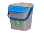 Stefanplast Poubelle Cube 28L Empilable Ecoway Bleu 38,5x41x37 cm (Set de 6)