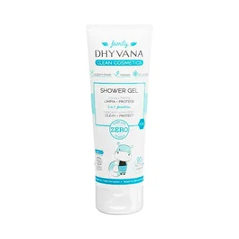 DHYVANA Gel Douche Familial Sauge et Mélisse 200 ml - Certifié COSMOS Organic, Sans Savon