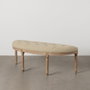 BigBuy Home Banquette Beige Bois d'hévéa