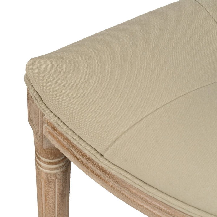 BigBuy Home Banquette Beige Bois d'hévéa