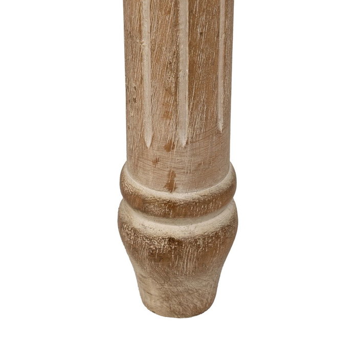 BigBuy Home Banquette Beige Bois d'hévéa