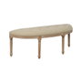 BigBuy Home Banquette Beige Bois d'hévéa