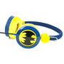 OTL TECHNOLOGIES - Casque audio pour enfants licence Batman DC Comics - 85 dB limité - 40 mm - Jack 3,5 mm - Pour 3 à 7 ans