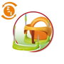Smoby Balançoire de jardin en métal pour enfants 180 x 164 x 168 cm - À partir de 12 mois
