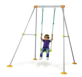 Smoby Balançoire de jardin en métal pour enfants 180 x 164 x 168 cm - À partir de 12 mois