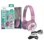 Lexibook Angel - Casque audio enfants 2-en-1 Bluetooth 5.0 et filaire avec limitation du volume à 85 dB, pliable et léger, avec micro