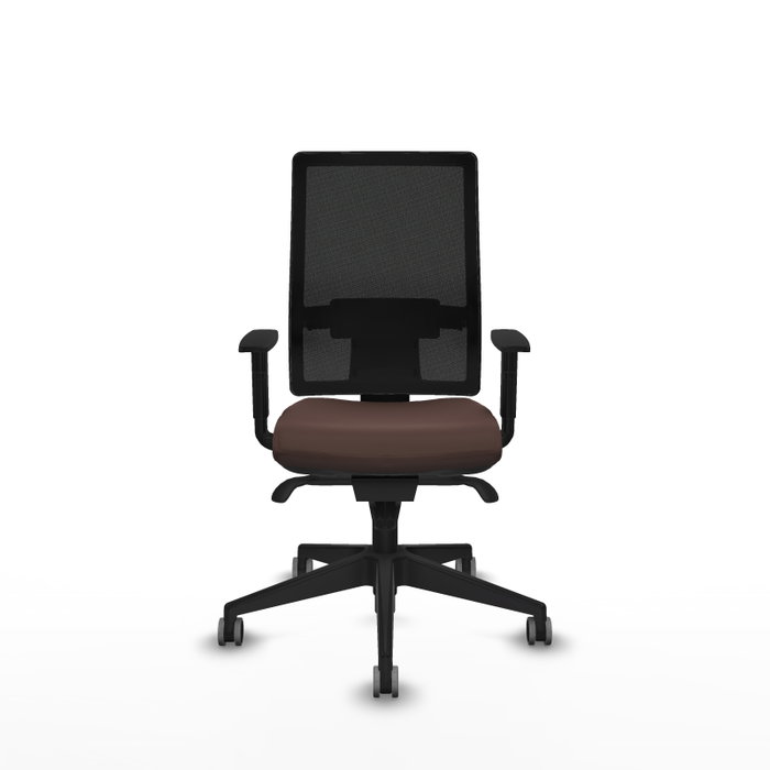PIQUERAS Y CRESPO Chaise de bureau Horna, Brun foncé, mécanisme synchrone