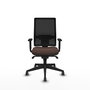 PIQUERAS Y CRESPO Chaise de bureau Horna, Brun foncé, mécanisme synchrone