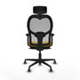Piqueras y Crespo 2D036G2 Chaise de Bureau Jaune