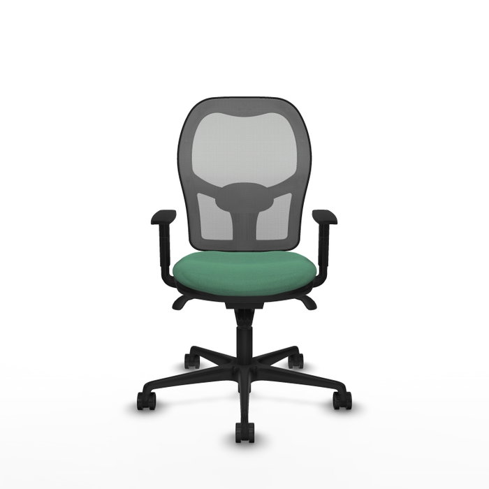 Piqueras y Crespo Chaise de bureau Jorquera, Vert émeraude et Gris